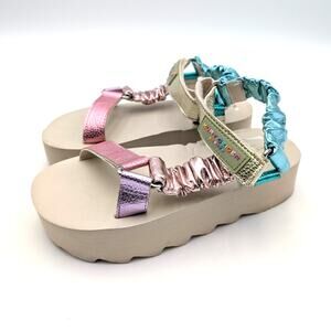 Kurt Geiger London Mini Orion Platform Sandal Girls Multicolor Size US1M EU32